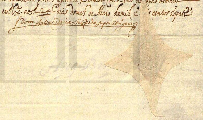 File:Selo e assinatura de D. António de Aguiar, bispo de Ceuta e Tânger.jpg