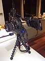 Sennheiser SK 100 G3 wireless transmitter & SmallHD monitor mounted on Canon EOS 6D on DI box - right angled.jpg