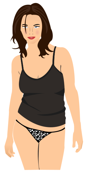 File:Sexy Pinup Clipart.svg