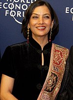 Shabana Azmi -- Best Actress winner for Swami Shabana Azmi at the 2006 World Economic Forum.jpg