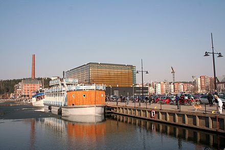 Sibelius hall and port of Lahti