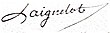 Signature de Joseph François Laignelot