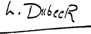 signature de Lucien Dubech