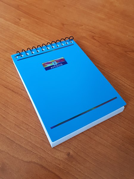 File:Small blue notepad - 8 x 11 cm - B.jpg