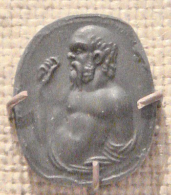 Socrates Carnelian Gem Imprint Rome, 1stBCE1stCE.
