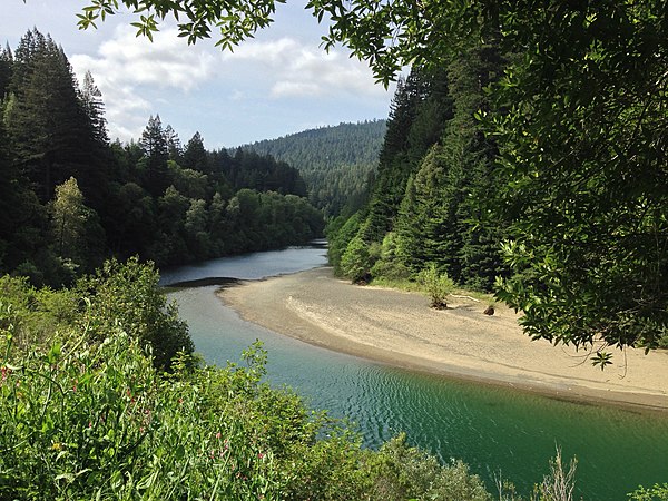 Meander in the South Fork Eel River