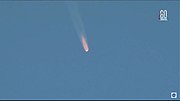 Thumbnail for File:Soyuz MS-10 launch on NASA TV-08.jpg