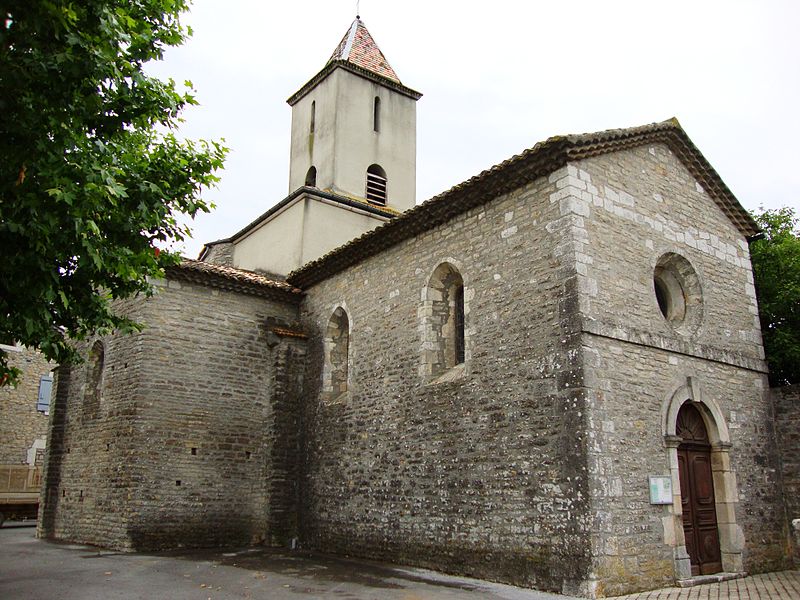 File:St.Maurice-d'Ardèche (Ardèche, Fr) église, côté entrée.JPG