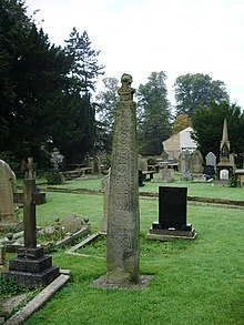 One of three Anglo-Saxon crosses in the churchyard St Mary's and All Saints Church, Whalley, Celtic Cross 3 - geograph.org.uk - 578633.jpg