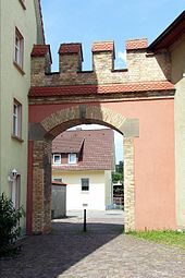 Ein erhaltener Teil der alten Stadtmauer