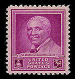 George W. Carver, 1948 Stamp US 1948 3c Carver.jpg