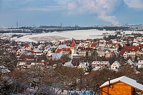 Steinheim an der Murr - Höpfigheim - Ansicht von Süden im Winter (2005).jpg