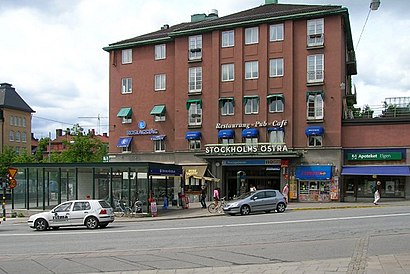 Vägbeskrivningar till Stockholm Östra Station med kollektivtrafik