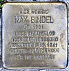 Stolperstein Treskowallee 89 (Karlh) Max Bindel.jpg