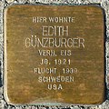 Stolperstein für Edith Günzburger (1921) in Memmingen.jpg