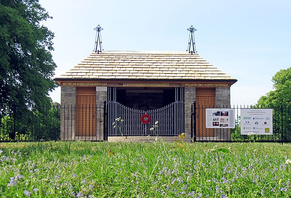 The restored Stoneham War Shrine in 2011