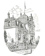 dessin de la façade (avant 1910)