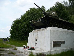 Т-34-76 - пам'ятник про битву під Студзянками