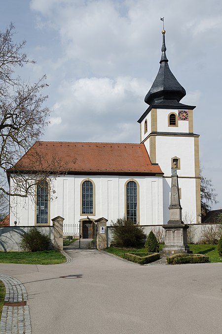 Sugenheim, Krautostheim, Evangelisch lutherische Pfarrkirche St. Erhard, 001