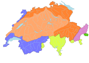 Flusseinzugsgebiete in der Schweiz: ﻿Rhein ﻿→ Aare(2) ﻿Rhône ﻿Po ﻿Donau ﻿Etsch(1)