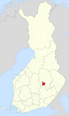 Lage von Suonenjoki in Finnland