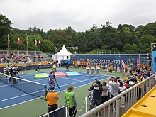 University of Toronto Scarborough Tennis Centre during the wheelchair tennis competition TO2015 Parapan Am University of Toronto Scarborough Tennis Centre.JPG