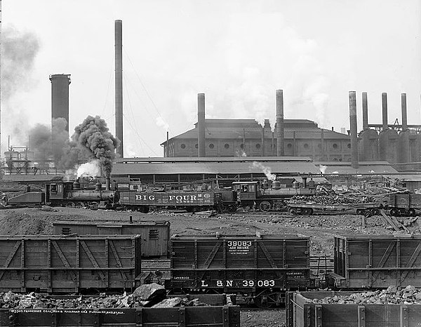 Furnace of the Tennessee Coal, Iron, and Railroad Company, Ensley, Alabama, 1906.