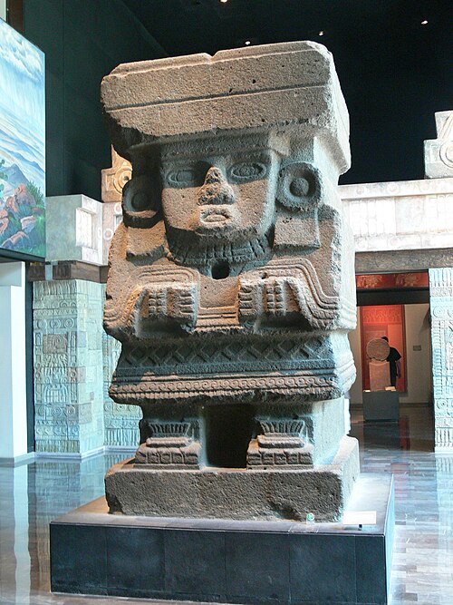 Statue of Chalchiuhtlicue (or other water goddess) from the Pyramid of the Moon