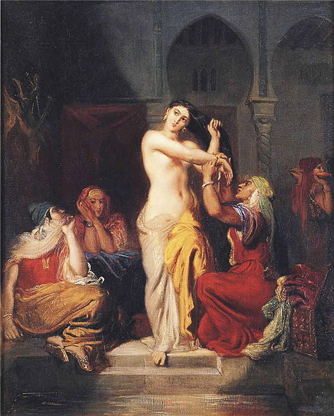 File:Théodore Chassériau - Moorish Woman Leaving the Bath in the Seraglio.JPG