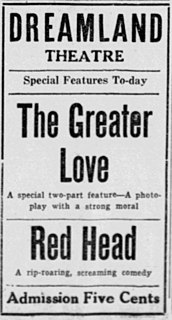 <i>The Greater Love</i> 1913 film by Allan Dwan