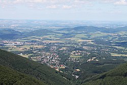 Trojanovice seen from Radhošť