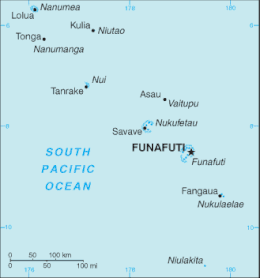 Tuvalu - Karta