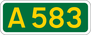 A583 road road in England