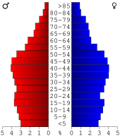 Bevolkingspiramide Floyd County