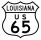 US Highway 65 Bypass-Markierung