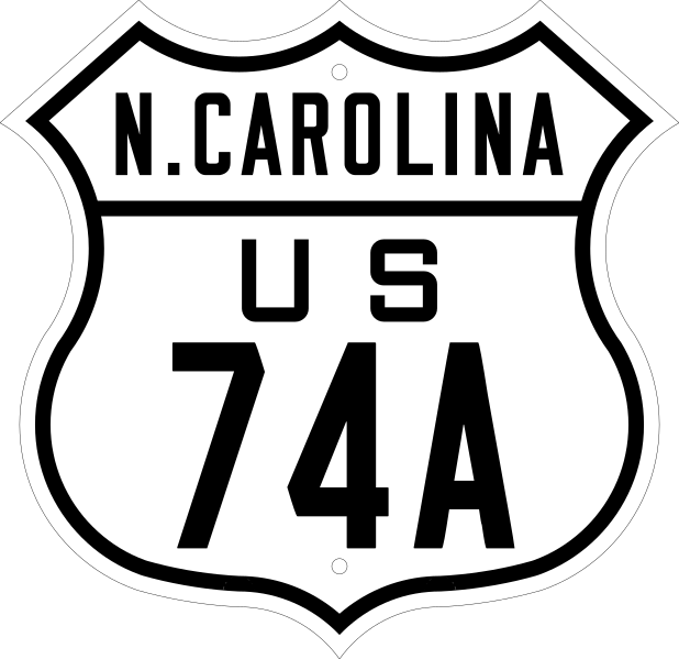 File:US 74A North Carolina 1926.svg