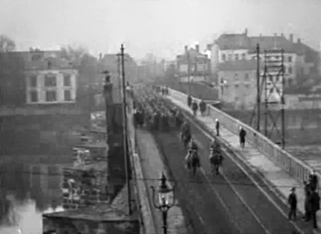 The 1st Infantry Division entering Trier, Germany, November 1918.