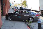 Uber self driving car (October 2016) Uber autonomous vehicle prototype testing in San Francisco.jpg
