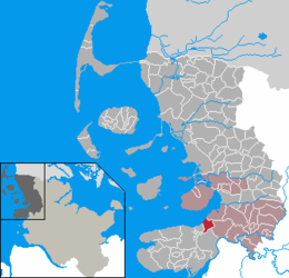 Uelvesbüll - Carte