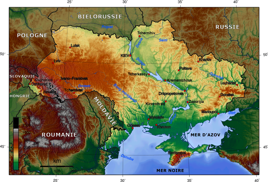 Liste de points extrêmes de l'Ukraine