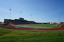 Fouts Field in 2015, after the departure of the football team University of North Texas September 2015 37 (Fouts Field).jpg