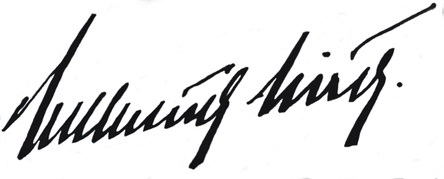 signature de Hellmuth Hirth