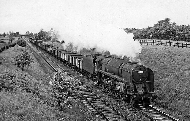 A freight train on the Great Central near Braunston and Willoughby in 1958.