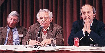 Authors John Updike, Norman Mailer, E. L. Doctorow