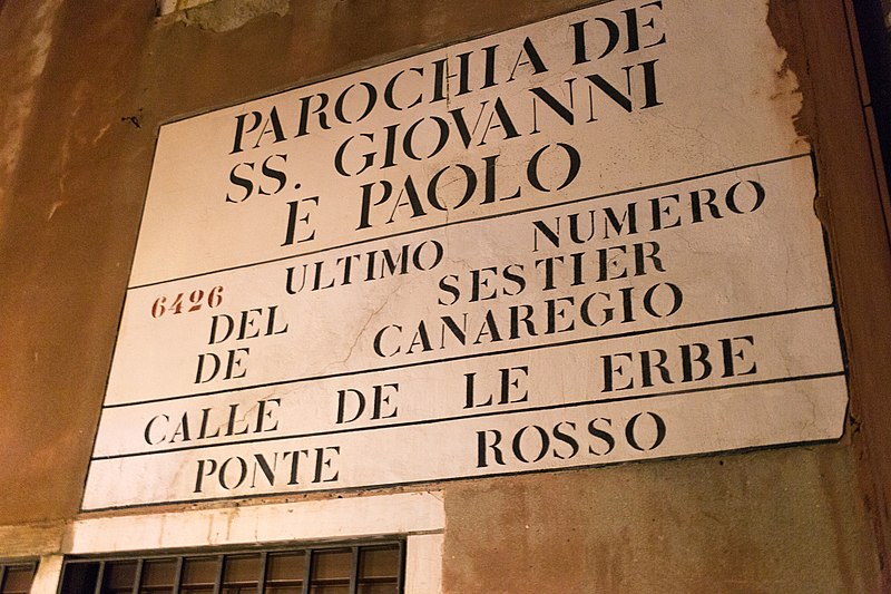 File:Venedig Parochia De SS. Giovanni E Paolo-Calle De Le Erbe-Ponte Rosso-4131.jpg
