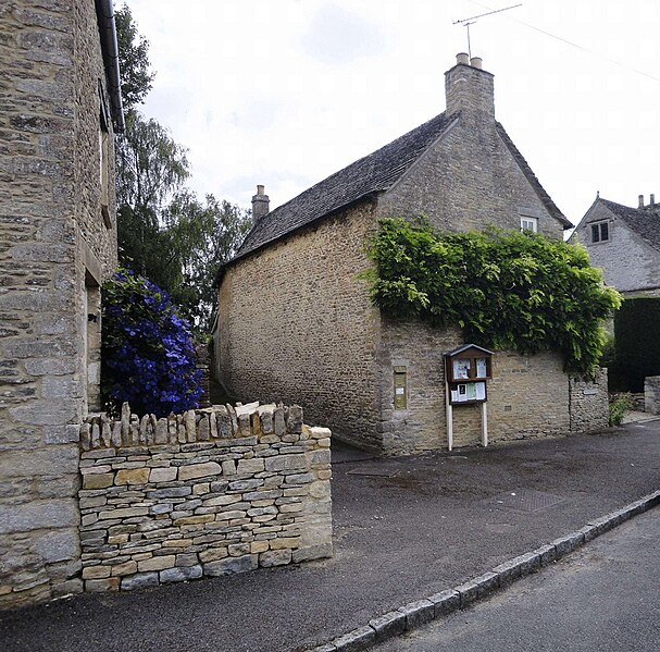 File:Village notice board and postbox, Ampney St Peter, Gloucestershire (1).jpg