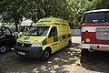 Čeština: Volkswagen Transporter ambulance na výstavě Legendy 2018 v Praze. English: Volkswagen Transporter ambulance at Legendy 2018 in Prague.