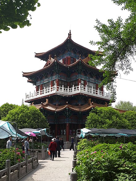 Wangcheng park during the Peony festival in April