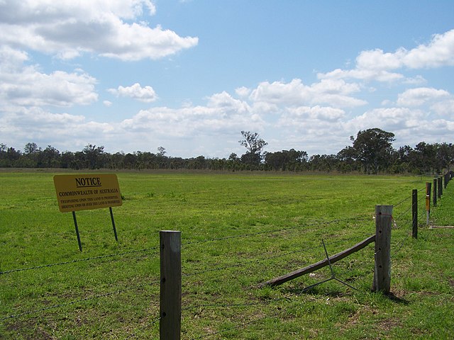 No trespassing on the Amberley Air Base, 2010