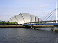 Clyde Auditorium - một công trình kiến trúc mô phỏng hình dạng Thú có mai, xây năm 1995 tại Glasgow, Scotland.
